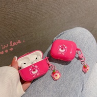 Cute Strawberry Bear Airpods 3 Case Pro2 Apple Wireless Headphones Soft Case Female