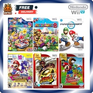 🔥Nintendo Wii Game : Mario &amp; Sonic LONDON 2012 Olympic / Mario Kart / Party 8 Party 9 / Strikers Charged /Super Sluggers