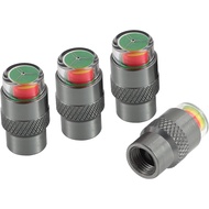 2.5-2.8bar/36-40 PSI Car Tire Pressure Monitor Valve Stem Caps Sensor Indicator Easy to Read 3 Color