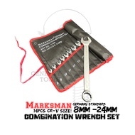 Marksman Common Ring Spanner Set 8-24mm (14 Pieces)/ COM RING SPANNER SET