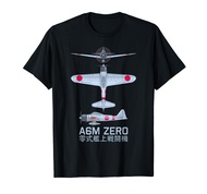 A6M Zero WW2 Japanese Fighter Plane Diagram T-Shirt