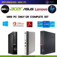(SUPER FAST SHIPPING) PC set / full set/Dell Mini Desktop AMD i5 i7 PC