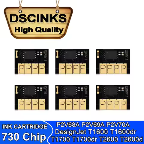 300ml for HP 730 cartridge chip for HP730 hp DesignJet T1600 T1600dr T1700 T1700dr T2600 T2600d P2V6