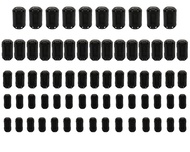 70Pcs Ferrites Clip-on Ferrite Ring Core RFI EMI Noise Suppressor Cable Clip for 3.5mm/ 5mm/ 7mm/ 9m