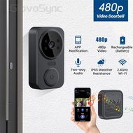GLOVOSYNC Doorbell Camera Wireless with Chime Video Doorbell 2 Way Audio, Voice Changer Night Vision