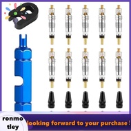10pcs Valve Core for Presta,Valve Core Bike Bicycle Replacement with 2 Valve Core Remover Tools&10 V