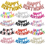 HAPPY BIRTHDAY Balloon HAPPY BIRTHDAY Balloon BIRTHDAY Decoration Decoration Props Banner Aluminum F