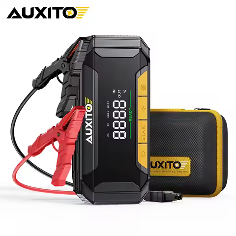 AUXITO 1Set Car Battery Jump Starter Boost Force Start Function 20,000mAh Jump Box Portable Power Ba