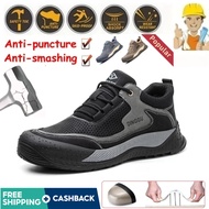 Lightweight Safety Shoes For Men Steel Toe Work Boots Low Cut Waterproof Combat Jogger 539
