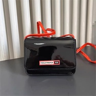 3ce Weird Beauty Co-Branded Black Patent Leather Cat Head Pattern Clutch Storage Cosmetic Bag Should