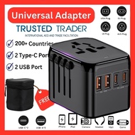 Universal Compact Travel Adapter Wall Plug Worldwide Travel Plug International Adapter Multi Power E