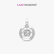 LAZO DIAMOND Vastness of Universe Dancing Diamond Pendant in 9k White Gold