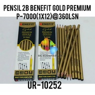 12 PCS -Pencil Pencil/ BIG Gold 2B Pencil/ 2B GOLD PREMIUM