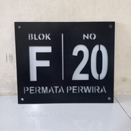 Double Layer ACP House Number Plate/ House Number Plate House Sign Board