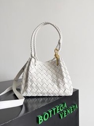 💕折扣 💕 仙女必入奶白顯白經典編織小金繩結降落傘兩用包 | Bottega Veneta Small Parachute Bag|
