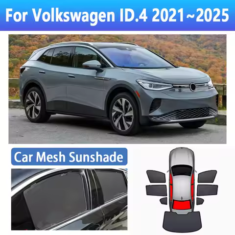 Car Mesh Sunshades For Volkswagen VW ID4 ID.4 2021~2025 2022 2023 2024 Window Visor Coverage Sun Sha