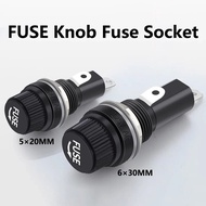 5/20PCS 5*20mm Glass Fuse Holders Insurance Tube 6*30mm Socket Fuse Holder For Insurance Panel Mount