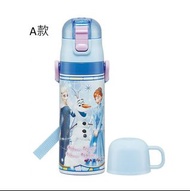 日本 Skater 廸士尼 魔雪奇緣 冰雪奇緣 Elsa Anna 小白 兒童 小童 幼童 女童 2-Way 2 way 不銹鋼 超輕量 保溫 水樽 保冷 水壺 連杯 直飲式 一觸式 透明 PET 吸