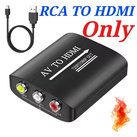HD 1080P AV to HDMI RCA To HDMI Adapter Converter For PS2/PS3/Xbox One/WII/N64 Game Console With USB