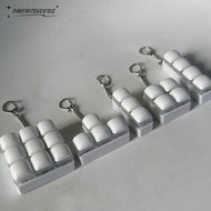 FAVOR Fidget Keychain, Keys Button Keycap Finger Keyboard Cap, Relaxing DIY Keyboard Steamed Bread 3