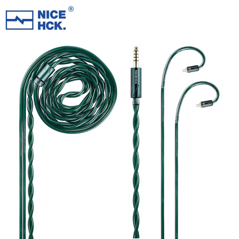 NICEHCK JadeRiver HiFi Cable Four High-End Conductors Mixed Earphone Upgrade Wire Recessed 2Pin/Norm