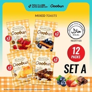 【SoftGlow SELLER】Ooobun Mixed Toast Bundle- Set A [StrawberryX3, BlueberryX3, CheeseX3, ChocolateX3]