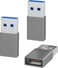 USB to USB C Adapter 3 Pack,Type C Female to A Male Charger Converter Compatible with Apple Watch Ul