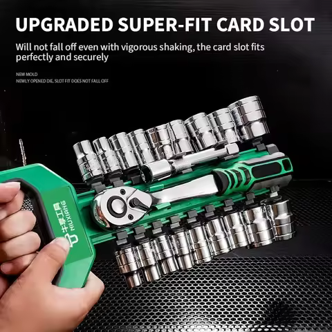 72 Tooth CRV 1/4" 3/8" Ratchet Spanner Car Repair Socket Wrench Set Diy Workshop Hand Tools CR-V Met