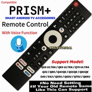 【With Voice Function】PRISM+ Smart Android TV Remote Control For Q55 ULTRA / Q65 ULTRA  / Q75 ULTRA /