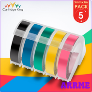 [ARRME] เครื่องติดฉลากเทปกาวแบบนูน3D เทปฉลาก5PK Vervangen Voyor Dymo Labeller Schrijfmachine Motex E