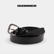 Hummer Men Leather Tongue Buckle Belt