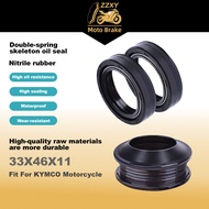 33*46*11mm 33*46mm Fork Oil seal dust Seal Motorcycle Accessories For KYMCO AGILITY 2T R16 10-12 AGI