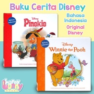 Buku Cerita Disney Winnie the Pooh &amp; Pinokio Bhs Indonesia - Original