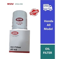 MIZU APM Genuine Honda Oil Filter - Honda All Model  Oil Filter DIY car accessories car minyak hitam