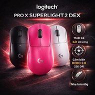 Logitech G PRO X SUPERLIGHT 2 DEX LIGHTSPEED Wireless Gaming Mouse, Lightweight 60g, Hero 2 DPI, USB