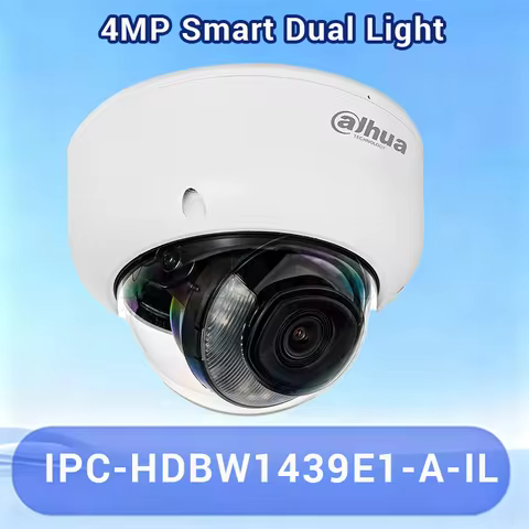Dahua 4MP Smart Dual Light Dome Camera DH-IPC-HDBW1439E1-A-IL AI Human Detection IP67 IK08 Vandalpro