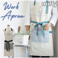 Miffy Apron Standard Fashionable Childcare Work Apron Cute Women's Front Knot Adult Short Length (Direct from Japan 🇯🇵)