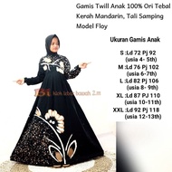 gamis twill 100% ori tebal gamis anak berkualitas ukuran S M L XL XXL gamis anak couple mama pakaian kembar anak dan ibu gamis anak terbaru gamis anak terkini gamis anak adem bahan twill ori gamis anak lucu cantik gamis terbagus terbaik gamis paling laris