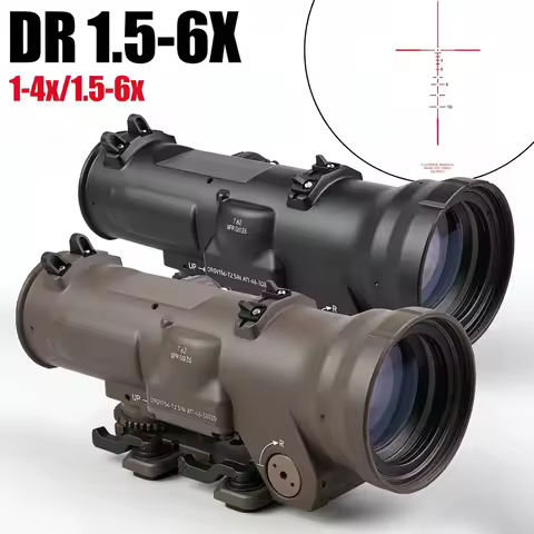 Tactical DR 1.5-6X CX5456 7.62NATO Riflescope Fixed Dual Field of View BDC Illu Reticle W/ Quick Rel