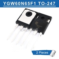 2Pcs YGW60N65F1 TO-247 YGW60N65F 60N65F1 60N65 TO247 650V/60A IGBT ทรานซิสเตอร์ใหม่แบบดั้งเดิม