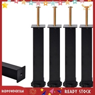 [Stock] 4 PCS Metal Furniture Support Legs Adjustable Height 20 to 22cm Heavy Duty Bed Center Frame Slat Feet