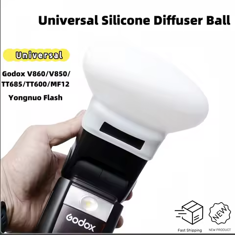 For Godox V860 V850 TT685 TT600 MF12 Yongnuo Universal Silicone Softbox Diffuser Ball for Flash