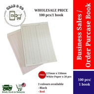 [WHOLESALE PRICE] Sales Record Paper Purchase Record Bookkeeping Handle Book Tear Type [100 pcs/1 bo