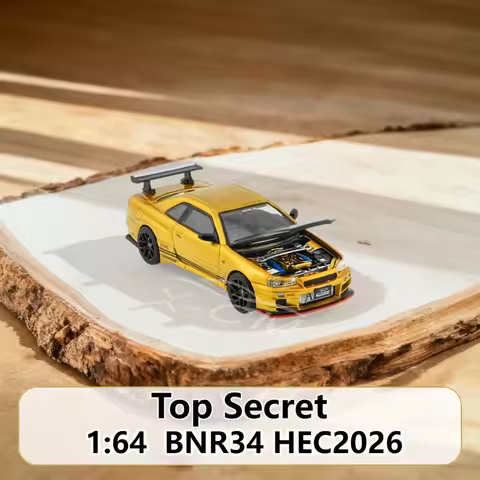 1/64 Diecast Model Car Model BMC TopSecret BNR34 HEC2026 Gifts for Collectors 64B0500