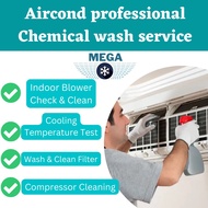 Aircond Chemical Wash Service for all aircond [1.0hp, 1.5hp, 2.0hp, 2.5hp]