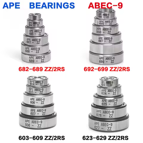 5/10pcs ABEC-9 bearing 603 604 605 606 607 608 609 Z ZZ RS 2RS bearings