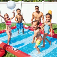 INTEX 57147สนามเด็กเล่นรูปสี่เหลี่ยมผืนผ้าสระว่ายน้ำบ้านบันเทิงสระว่ายน้ำจุดอาบน้ำสำหรับเด็ก