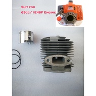 Cylinder Piston Kit 48MM Set 1E48F Gasoline 2T Engine 6300 63cc Goped Auger Drill UberScooter