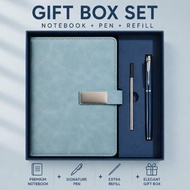 【Joymall】Corporate Gift Set | Premium Notebook | Refill Pen | Elegant Gift Box | Business Office Gif