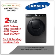 SAMSUNG WD90T754DBX/SP QUICKDRIVE 9KG WASHER DRYER 4 TICKS - 2 YEARS MANUFACTURER WARRANTY